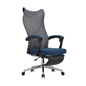 Quality Black And Blue Fabric Mesh Comfortable Executive Office Chair With Armrest wholesale