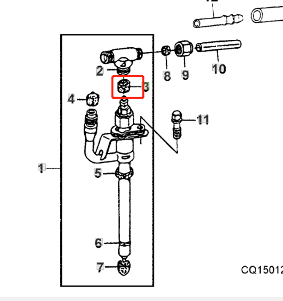 R79605 Injector seal fits for JD tractors