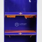 5 Tiers Cardboard Display Shelves , Supermarket Blue Retail Display Shelves