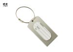 Unique Keychain Design Aluminum Luggage Tags Custom Printed With Name Card