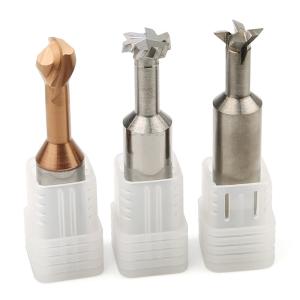Quality 20mm 32mm Carbdie End Mill AlTiSiN Coating HRC55 Dovetail Milling Cutter wholesale