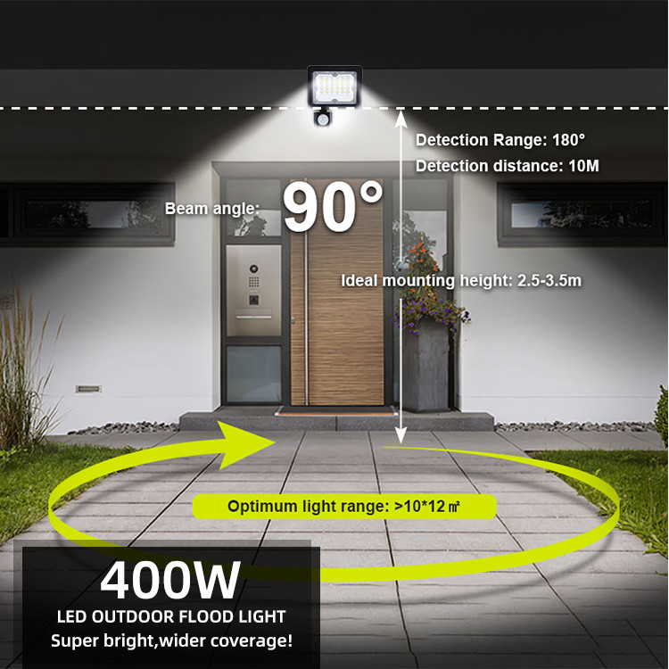 260V Security LED Floodlights Eave Mount 10 W 30 W 50 W Outdoor Motion Sensor Flood Light