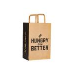 Flexiloop Handle Customized Logo Accepted Kraft Paper Bags for Boutique Gift