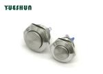 Silver PBT 19mm 1no1nc Anti Vandal Push Button Switch