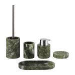 Apple Green Marble Bathroom Accessories Sets With Chrome Jumbo Pump Head