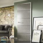 Sound Proof Solid Wood Doors Inswing / Outswing Opening Long Service Life