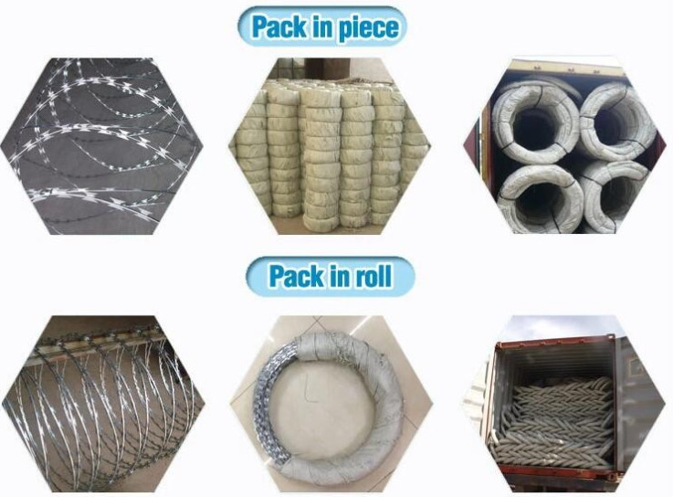 Dia 600mm Bto-22 Anti Piracy Razor Barbed Wire Galvanized