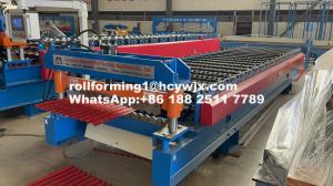 Quality 45# Steel Rollers Corrugated Roll Forming Machine 15-20m/Min Forming Speed wholesale