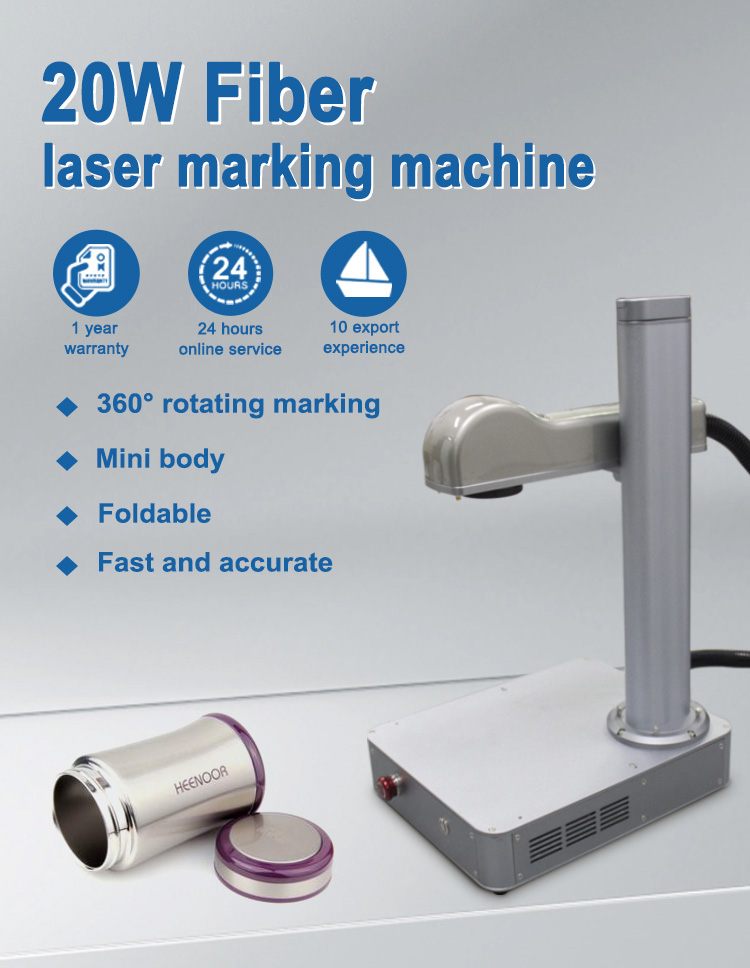 20W Mini Desktop Laser Fiber Marker Portable Laser Engraving Machine