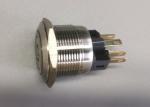 Aluminum 5A Ring LED 22mm Anti Vandal Push Button Switch