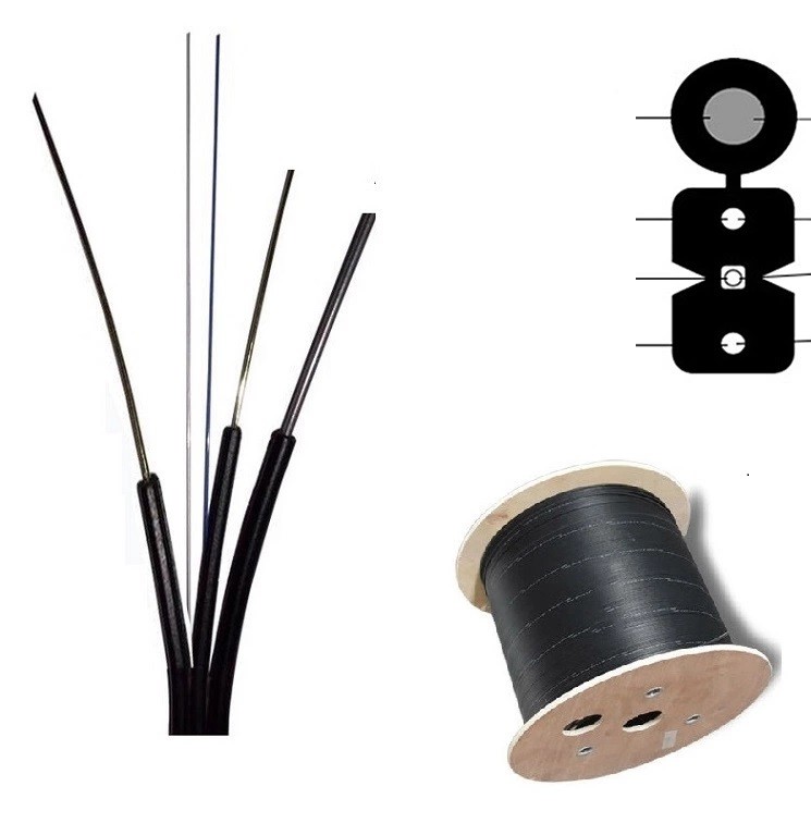 GJYXFCH-1B6-SM 50M Self Supported Tube LSZH Jacket Cable Optics Fibers G652D G657A1 G657A2 FTTH Drop Cable