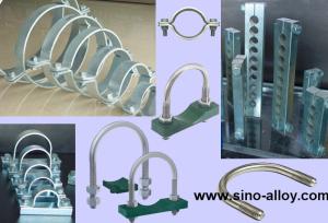 Quality Metal pipe clamps according to DIN 3567-B, flat steel pipe clamps wholesale