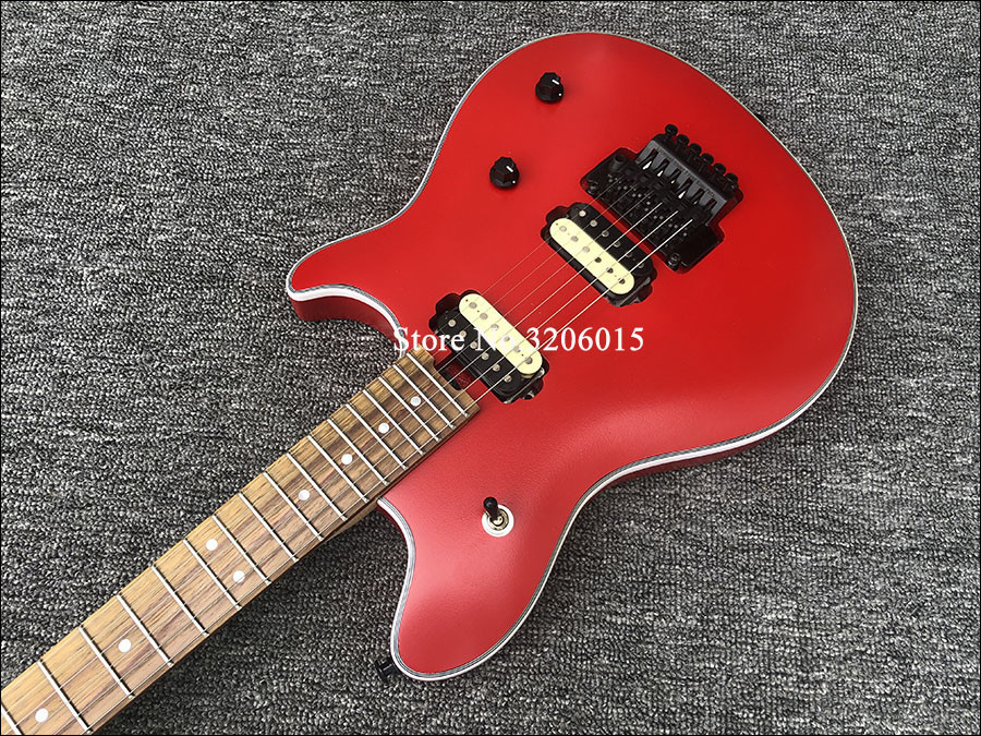 High-quality Wolfgang EVH electric guitar matt red color zebra pickups floyd rose bridge free shipping