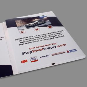 Quality Small Digital Flip Book Video / Promotional Video Brochure CMYK Printing wholesale