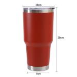 Stainless Steel Car Travel Vacuum Insulated Tumblers With Straw Lids 30oz