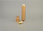 50ml 100ml Amber Color Round Shaped Plastic Lotion Bottle With Lotion Pump