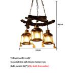 American Chandelier Loft Retro Industrial Cafe Bar Restaurant Bar Lighting