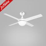 230V 50HZ OEM 4 Iron Blades Dimmable Remote LED Ceiling Fan Light