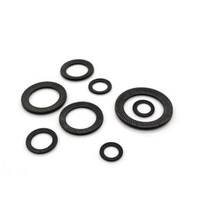 Quality DIN 9250 Knurling Disc Spring Washer Black Oxide Conical Spring Contact Washer For Screws wholesale
