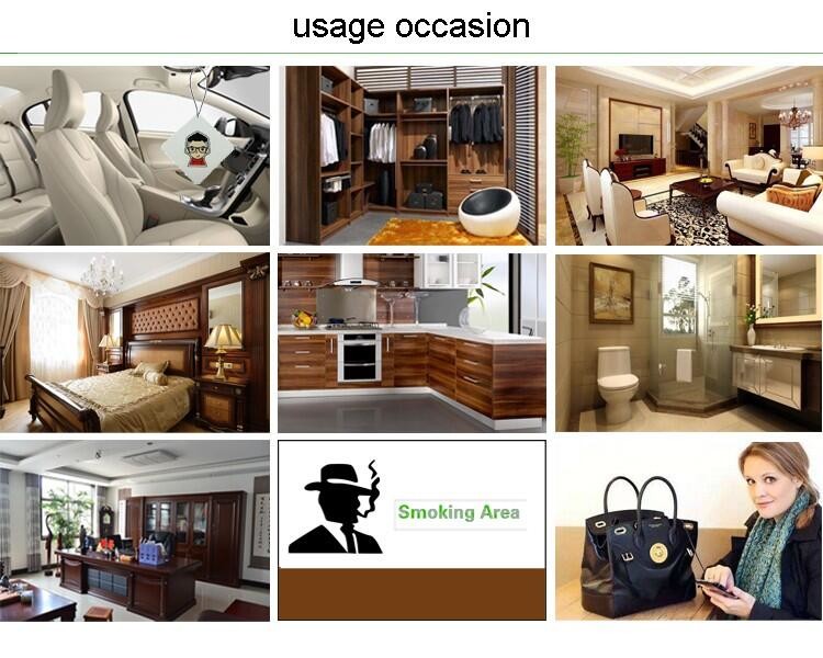 Digital Printing Scented Paper Air Freshener For Hotel Hanging