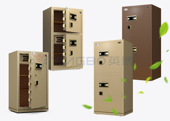 YINGBO Solid Steel Dual Alarm Luxury Office Safe Box Fingerprint Lock YB/N7-150D