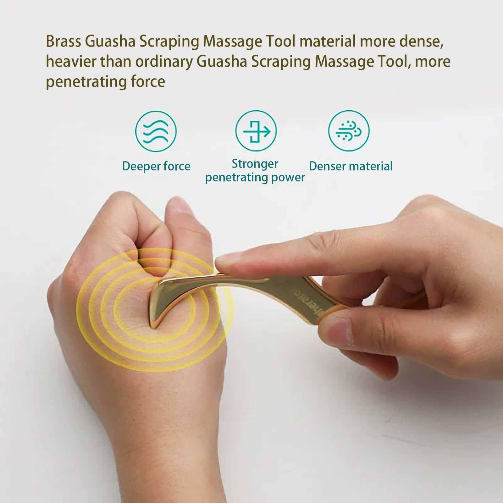 Stainless Steel Neck Pain Rehab Device Gua Sha Scraping Scraper For Shoulder Acupoints 5pc