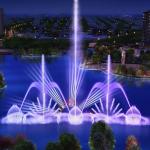 Waterscape music stainless fountain with dancing show