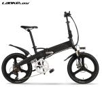 LANKELEISI Foldable Electric Bike , 20 Inch Electric Commuter Bike L G Battery