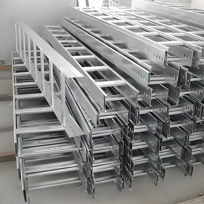 Wall mounted Steel Cable Ladder Tray 100mm-1000mm Low Maintenance