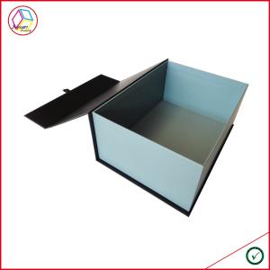 Quality Custom Logo Four Pieces Magnetic Gift Box With Satin Ribbon wholesale