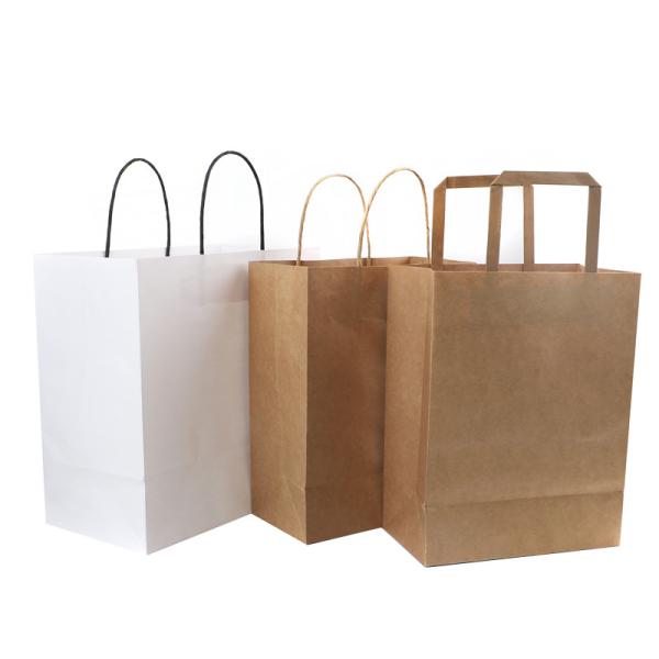Cheap Flat Bottom ODM Kraft Paper Bag for sale