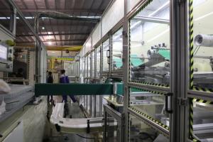 Quality Tension Control 3% Defective 380V 50HZ Lady Adult Diaper Machine wholesale