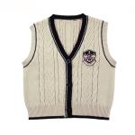 Knitting Pattern Children Sleeveless Cardigan Sweater Baby Boy Wool Sweater Boy