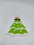 Decoration Business Logo Stickers For Packaging Christmas Tree Pvc Material