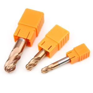 Quality HRC55 Ballnose Endmill 4 Blade 4 Flute Ball End Milling Cutter wholesale