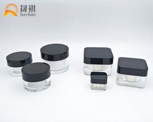 Quality Cream Plastic Cosmetic Jars Acrylic 5g For Eye Cream Sample Packaging wholesale