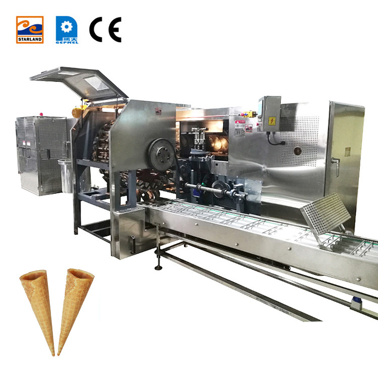 Rolled Sugar Cone Production Line Commercial Ice Cream Cone Making Machine