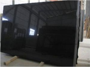 Quality Pure Black Mongolia Granite Stone Slabs Polished Surface Finishing wholesale