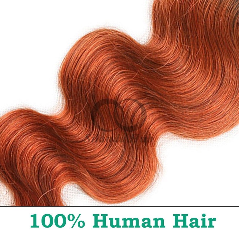 #T1B/Ginger Body Wave Remy Human Hair Bundles Sew In Weave Bundles Brazilian Bundle Deals
