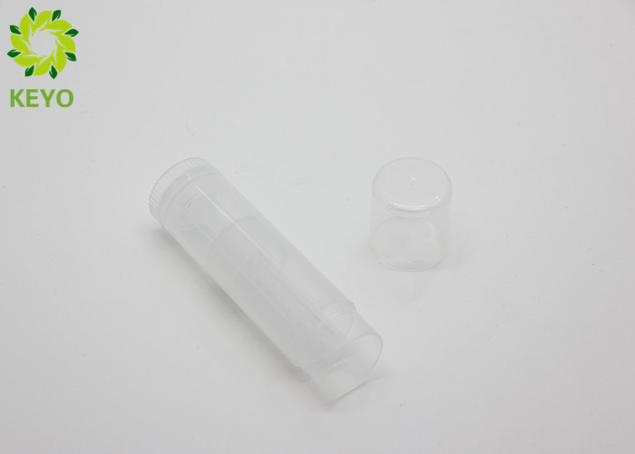 Transparent PP Plastic Empty Lipstick Tube Container Top Filled 20g