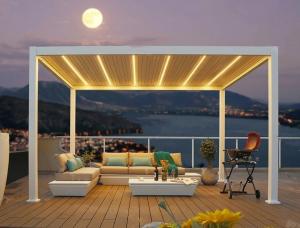 Quality Small courtyard garden shutters with retractable awning wholesale