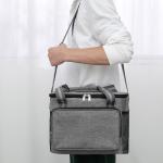 Thermal Cooler Insulation Bags For Picnic 15L Big Capacity Grey