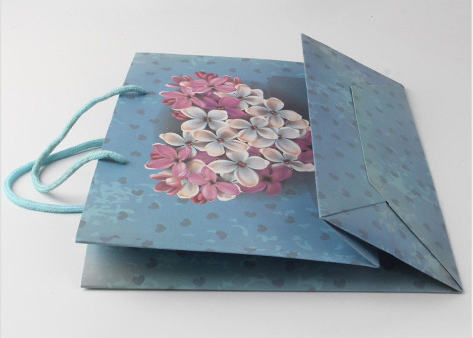Business Eco Friendly Paper Shopping Bags Imprinted With Handle Shopping Bags