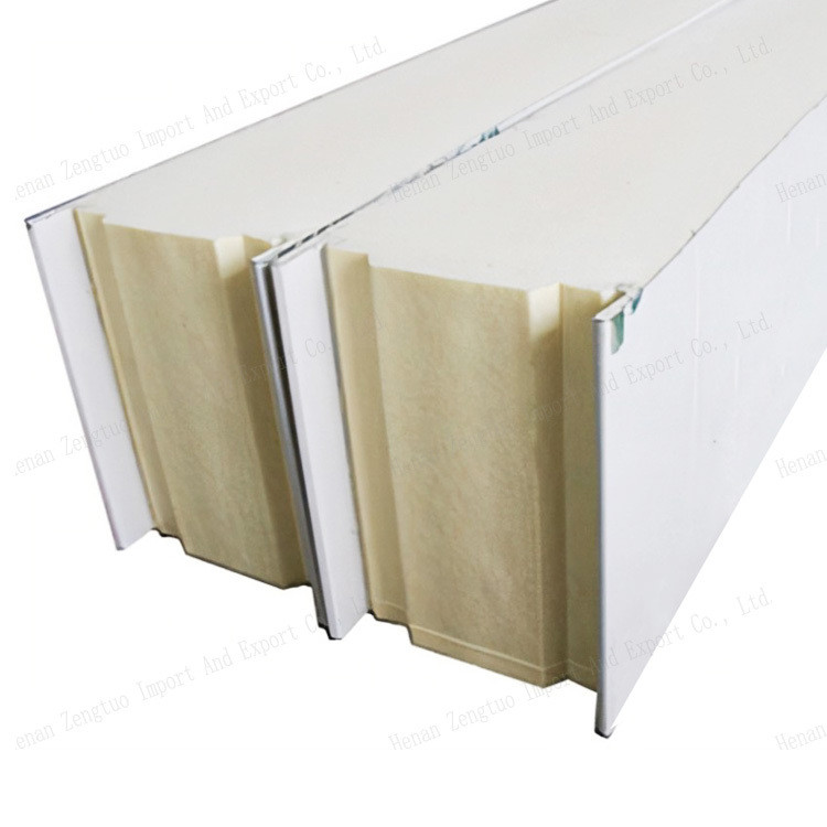 Fireproof Polyurethane Pu Sandwich Panel for Prefab House Interior Exterior Roof Wall