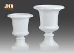 Classic Glossy White Fiberglass Urn Planters Wedding Centerpiece Table Vases