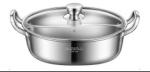 Hot Sale 28cm Induction Cooking Pot Cookware 304 Stainless Steel Hot Pot Soup