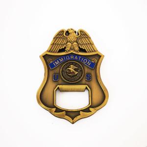 Quality Zinc Alloy US Immigration Vintage Style Bottle Opener With Antique Bronze Finish wholesale