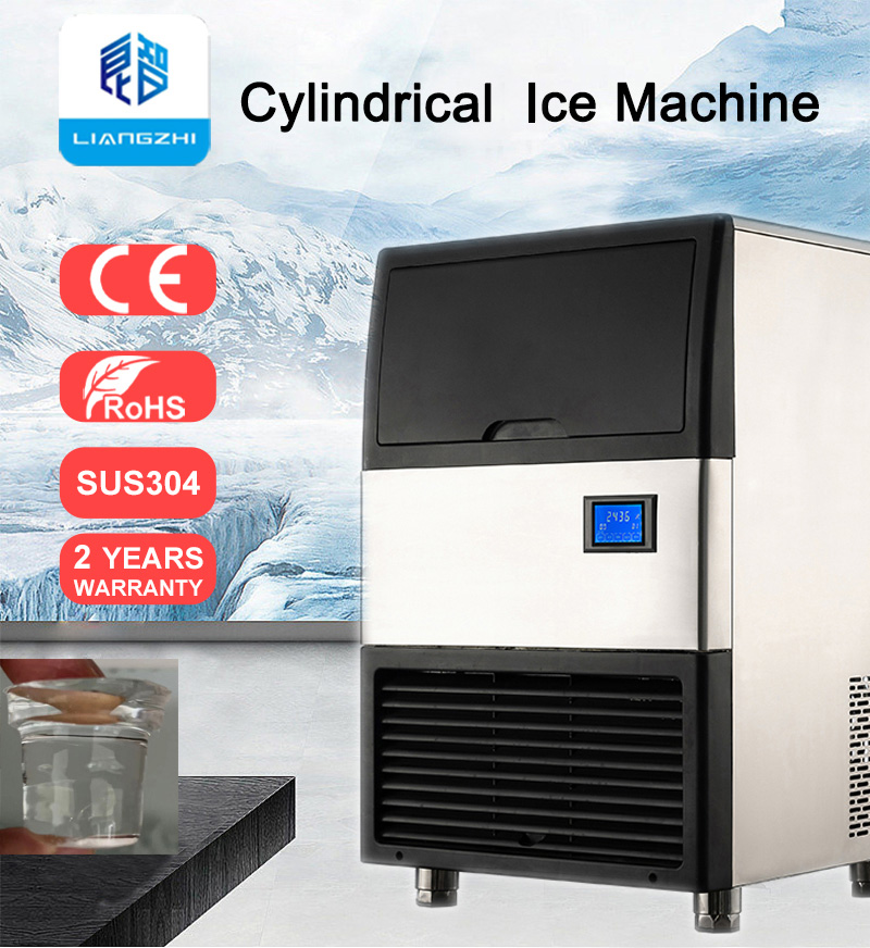 Cylindrical Ice 36kg 24Hours LZ-80 Commercial Shape Ice Maker Cylinder Bingsu Machine