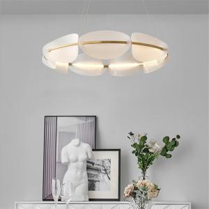 Quality Modern Acrylic LED Chandeliers Living Room Creative Nordic Atmospheric Restaurant Ring Chandelier(WH-AP-558) wholesale