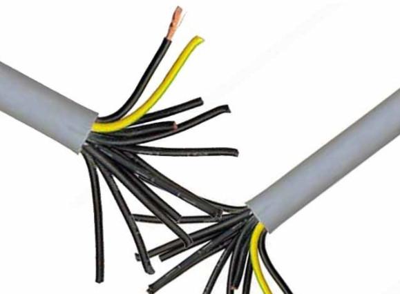 Industrial Machine Multi Conductor Control Cable 2.5mm Wide Operating Temperatur